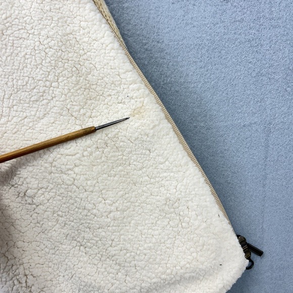 L.L. Bean Women's Cream and Brown Knit Jacket - Picture 9 of 11